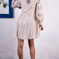Noroke Silk Embroidered Tunic - Off white | Swadesiicart