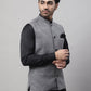 Even Apparels Men's Grey Pure Wool Nehru Jacket | Swadesiicart