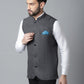Even Apparels Men's Grey Pure Wool Nehru Jacket | Swadesiicart