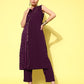 Ahalyaa Women Printed Regular Gotta Patti Kurta with Trousers | Swadesiicart