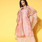 Ahalyaa Women Ethnic Motifs Printed Gotta Patti Organza Kaftan Kurta | Swadesiicart