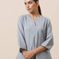 trueBrowns Cotton Steel Blue Short Co-Ord Set | Relove - Swadesiicart