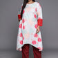Ahalyaa Plus Size Floral Printed Floral Crepe Kurta | Swadesiicart