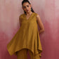 trueBrowns Mustard Cotton Dobby Co-ord set - Swadesiicart