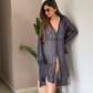 Noroke Organic Cotton Multi Color Lurex Beachwear Shirt | Swadesiicart