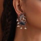 trueBrowns Silver Tone Pearl Drop Earrings | Swadesiicart