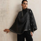 trueBrowns Black Tassel Woollen Stole | Swadesiicart