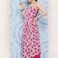 InWeave Women's Pink Fuchsia Japanese Art Strappy Set - Swadesiicart