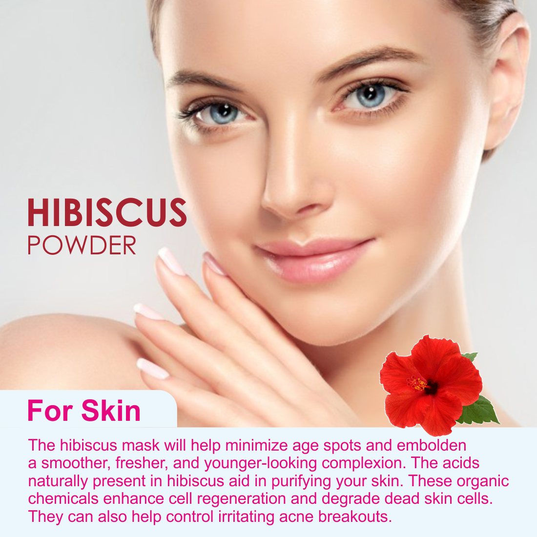 Nuerma Science Hibiscus Bio Organic Powder For Hair & Skin | Swadesiicart