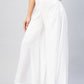 InWeave Solid White Palazzo - Swadesiicart