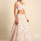 House of Panchhi Cream Net Multi Sequins with heavy Zarkan embroidery Lehenga choli & Dupatta | Swadesiicart
