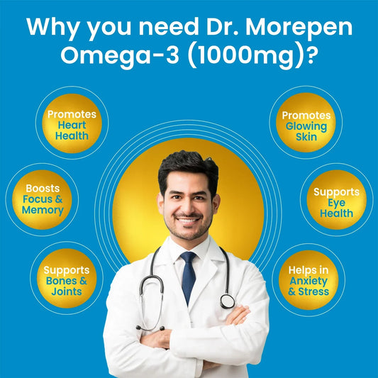 Dr Morpen Omega-3 Deep Sea Fish Oil 1000Mg + Weight Gainer | Swadesiicart
