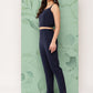 InWeave Women's Navy Top Bottom W Grey Bandhej Long Shrug Set - Swadesiicart