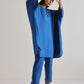 trueBrowns Ink Blue Oversized Round Co-Ord Set - Swadesiicart