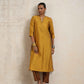trueBrowns Gold Silk Kurta Set | Swadesiicart