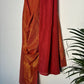 trueBrowns Rust Metallic Saree | Swadesiicart