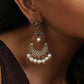 trueBrowns Silver Gold Tone Chandbaali Earrings - Swadesiicart