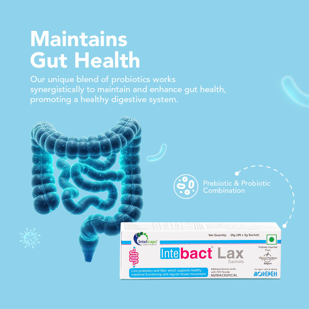 Dr Morpen Intebact Probiotic Laxative – Best Solution For Constipation Relief | Swadesiicart