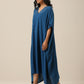 trueBrowns Classic Blue Panel Kaftan dress | Swadesiicart