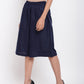 trueBrowns Linen Cotton Blue Pant | Swadesiicart