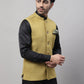 Even Apparels Men's Mustard Pure Wool Nehru Jacket | Swadesiicart