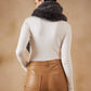 InWeave Slaty Grey Faux Fur Neck Warmer - Swadesiicart