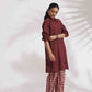 trueBrowns Brown Cotton Solid Kurta Co-ord Set - Swadesiicart