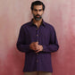 trueBrowns Men's Purple Cotton Shirt | Swadesiicart