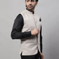 Even Apparels Men's Beige Pure Wool Nehru Jacket | Swadesiicart