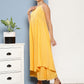 InWeave Women's Cassatta Yellow Cr Strappy Set With Rose Print Dupatta - Swadesiicart