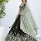House of Panchhi Turquoise Blue Georgette Sequins And Thread Embroidery Lehenga Choli & Dupatta | Swadesiicart