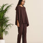 trueBrowns Cola Cotton Dobby Relaxed Co-ord Set - Swadesiicart