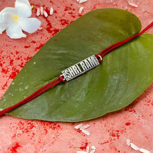 trueBrowns 925 Sterling Silver Shri Ram Thread Rakhi | Swadesiicart