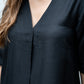trueBrowns Black Silk Kurta Pant Set | Swadesiicart