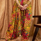 InWeave Mustard Multi Flower Harem Pant - Swadesiicart