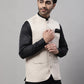 Even Apparels Men's Cream Pure Wool Nehru Jacket | Swadesiicart