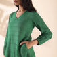 trueBrowns Green Cotton Dobby Relaxed Co-ord Set - Swadesiicart