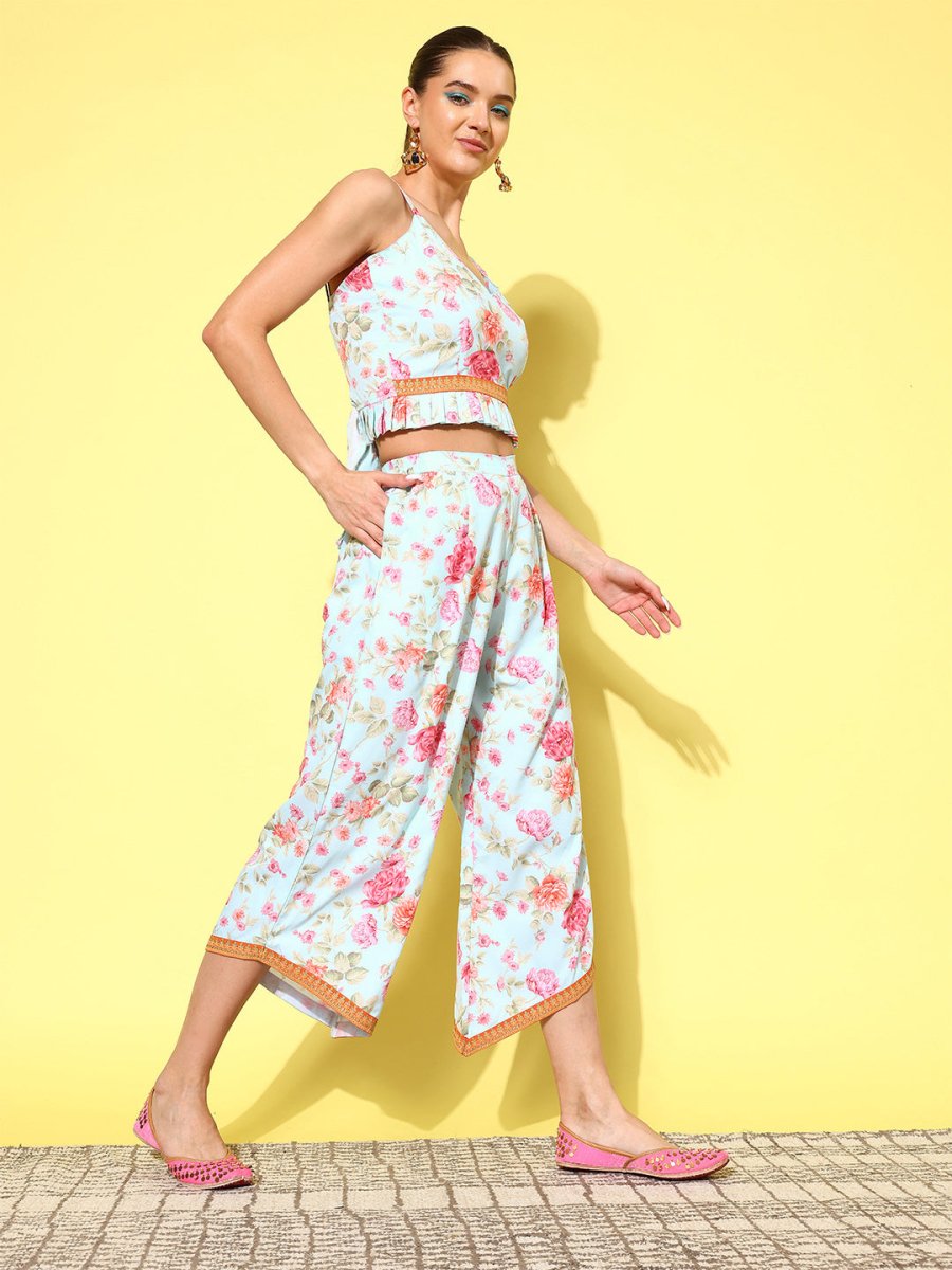 Ahalyaa Women Floral Printed Co-Ords - Swadesiicart