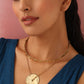 trueBrowns Brass Circular Layererd Necklace | Swadesiicart