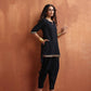 trueBrowns Black Cotton Co-ord Set - Swadesiicart