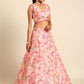 House of Panchhi Pink Organza Sequins And Zarkan Embroidery Lehenga Choli & Dupatta | Swadesiicart