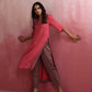 trueBrowns Red Modal Straight Fit Kurta Set | Swadesiicart
