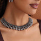 trueBrowns Silver Tone Necklace Set - Swadesiicart