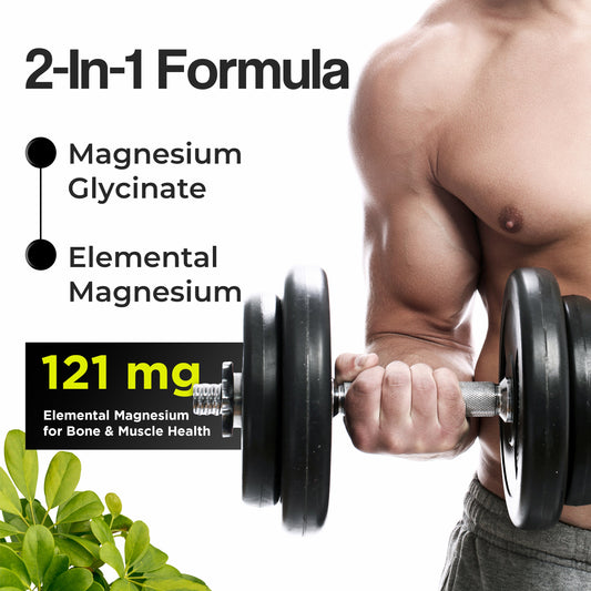 Health Veda Organics Magnesium Glycinate Capsules - Swadesiicart