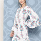 InWeave Women's White Floral Paisley Print Short Dress - Swadesiicart