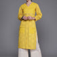 Ahalyaa Ethnic Motifs Printed Puff Sleeves Gotta Patti Kurta | Swadesiicart