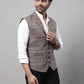 Even Apparels Men's Brown Pure Wool Nehru Jacket | Swadesiicart