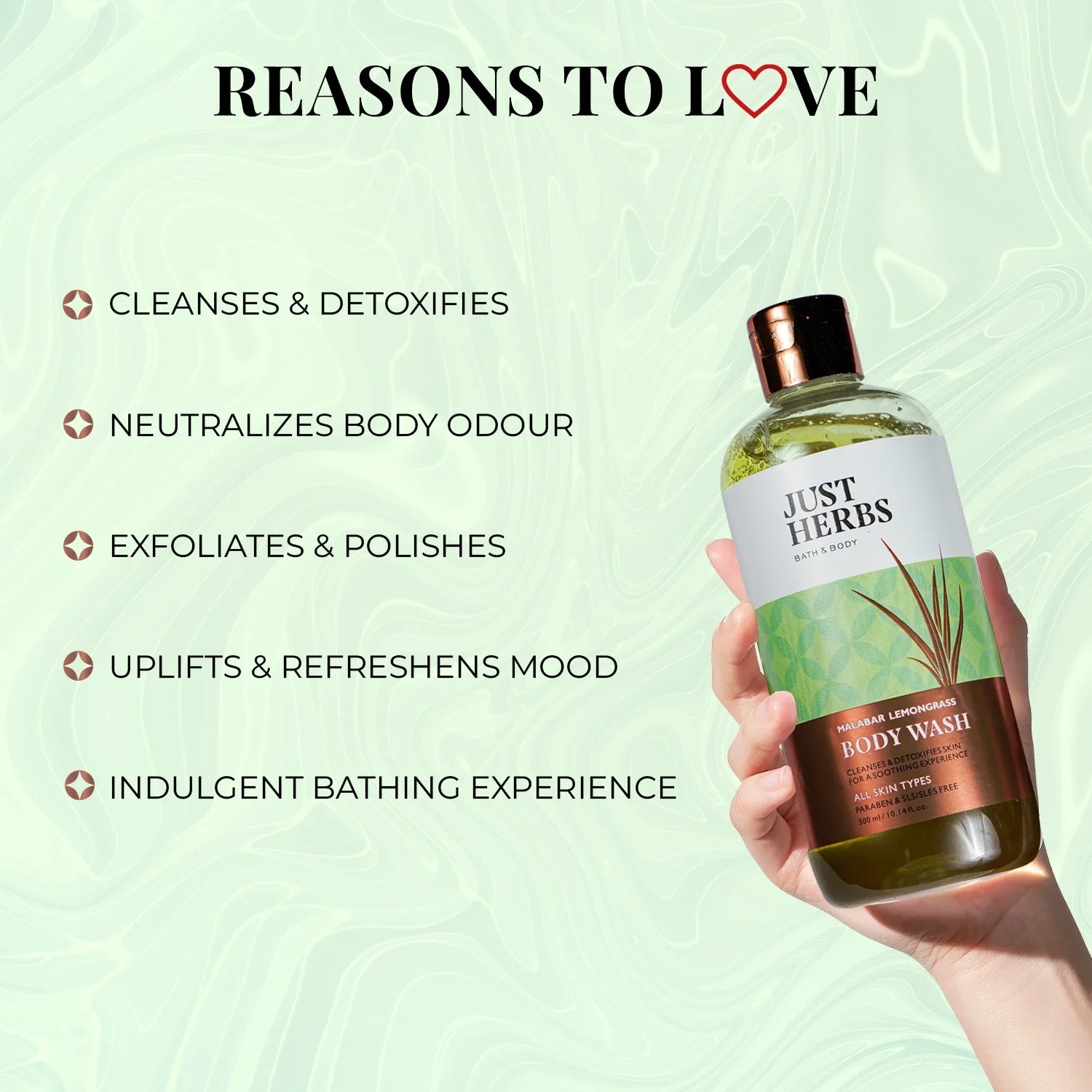 Malabar Lemongrass - Invigorating Body Wash 300ml