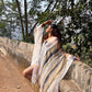 Noroke Silk Fabric Striped Silk Beachwear Cover Up | Swadesiicart