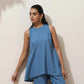 trueBrowns Blue Viscose Solid Co-ord Set - Swadesiicart